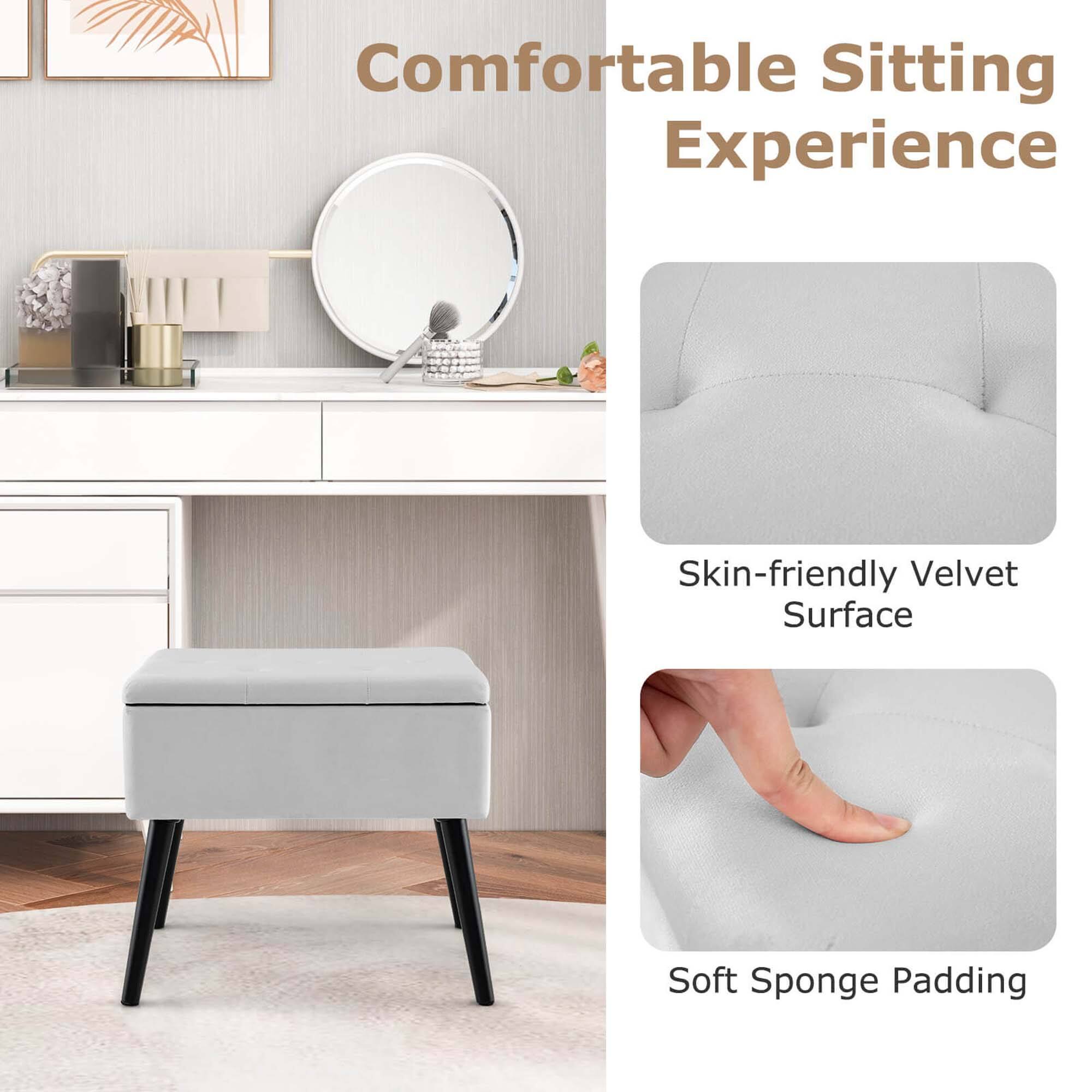 Comfortable Sitting Experience

Skin-friendly Velvet Surface

Soft Sponge Padding