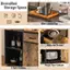 Diversified Storage Space:

* Wide Cabinet Top
* Slide-out Drawer
* 4 Open Cubbies
* Single Door Cabinet