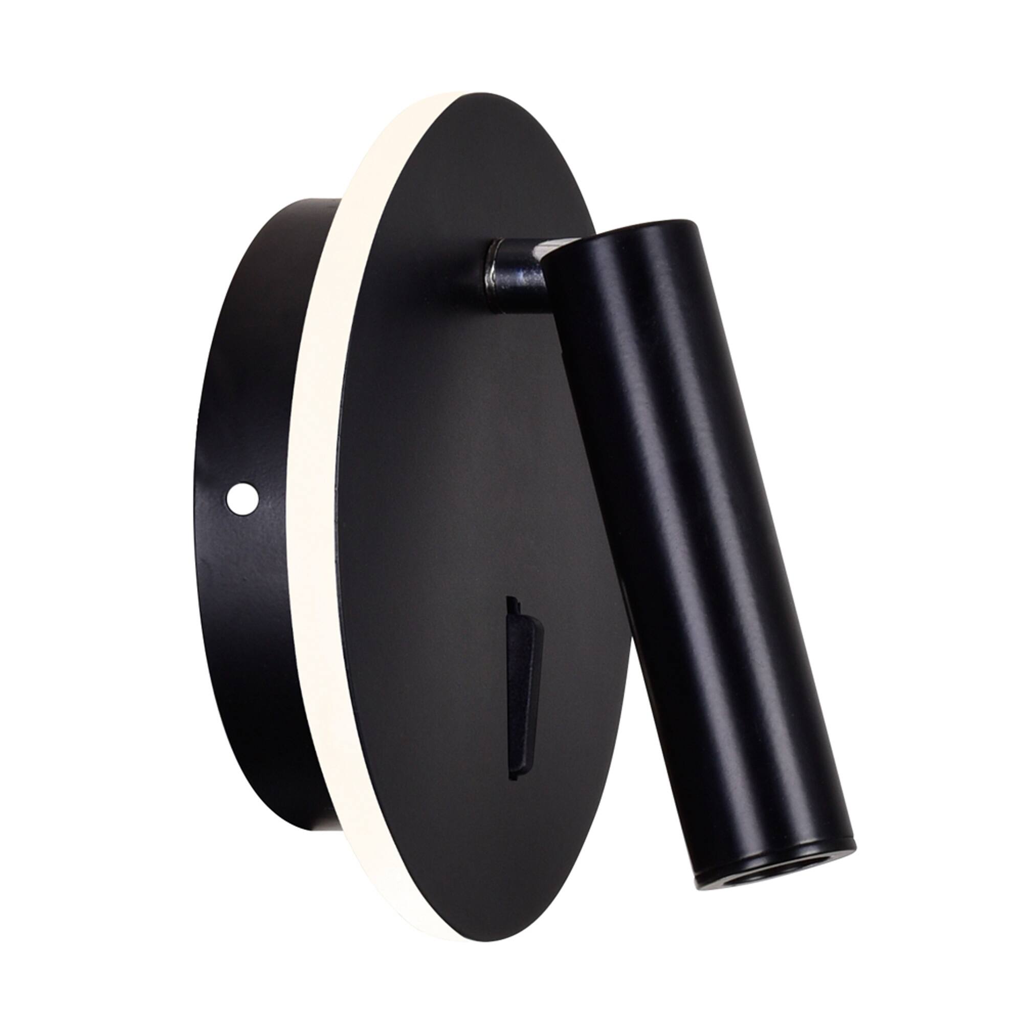 Back. CWI Lighting - Private I LED Sconce With Matte Black Finish - Matte Black.