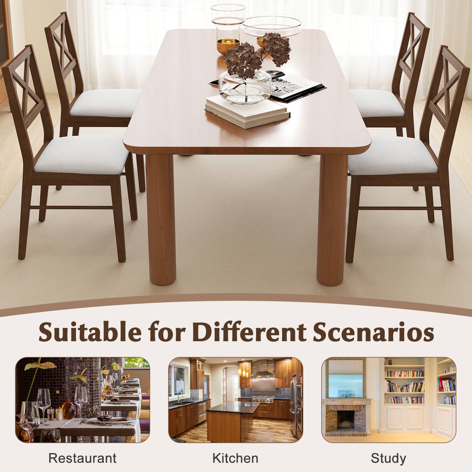 Suitable for Different Scenarios

Restaurant  
Kitchen  
Study