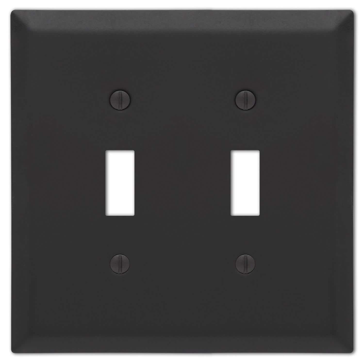 AMERELLE - Century Matte 2 gang Stamped Steel Toggle Wall Plate 1 pk - Black price history on PriceWatchPro