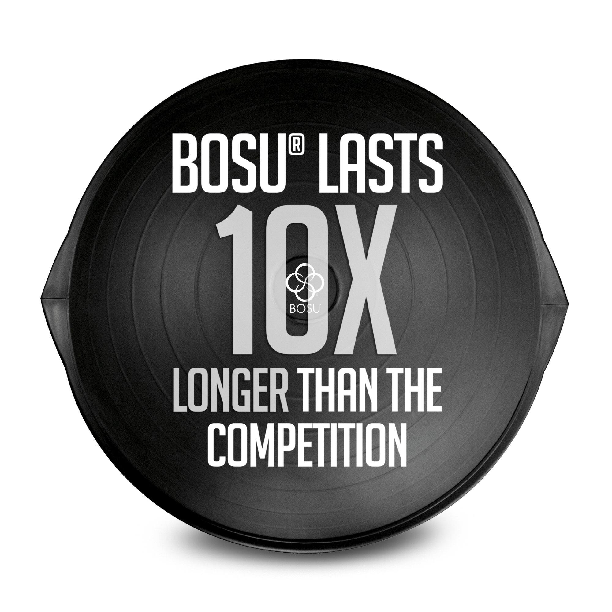 BOSU® LASTS  
10X  
LONGER THAN THE COMPETITION