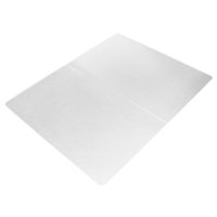 Floortex - Rectangular With Fold Polypropylene Chair Mat for Hard Floors 46 x 57 inches - Translucent - Front_Zoom