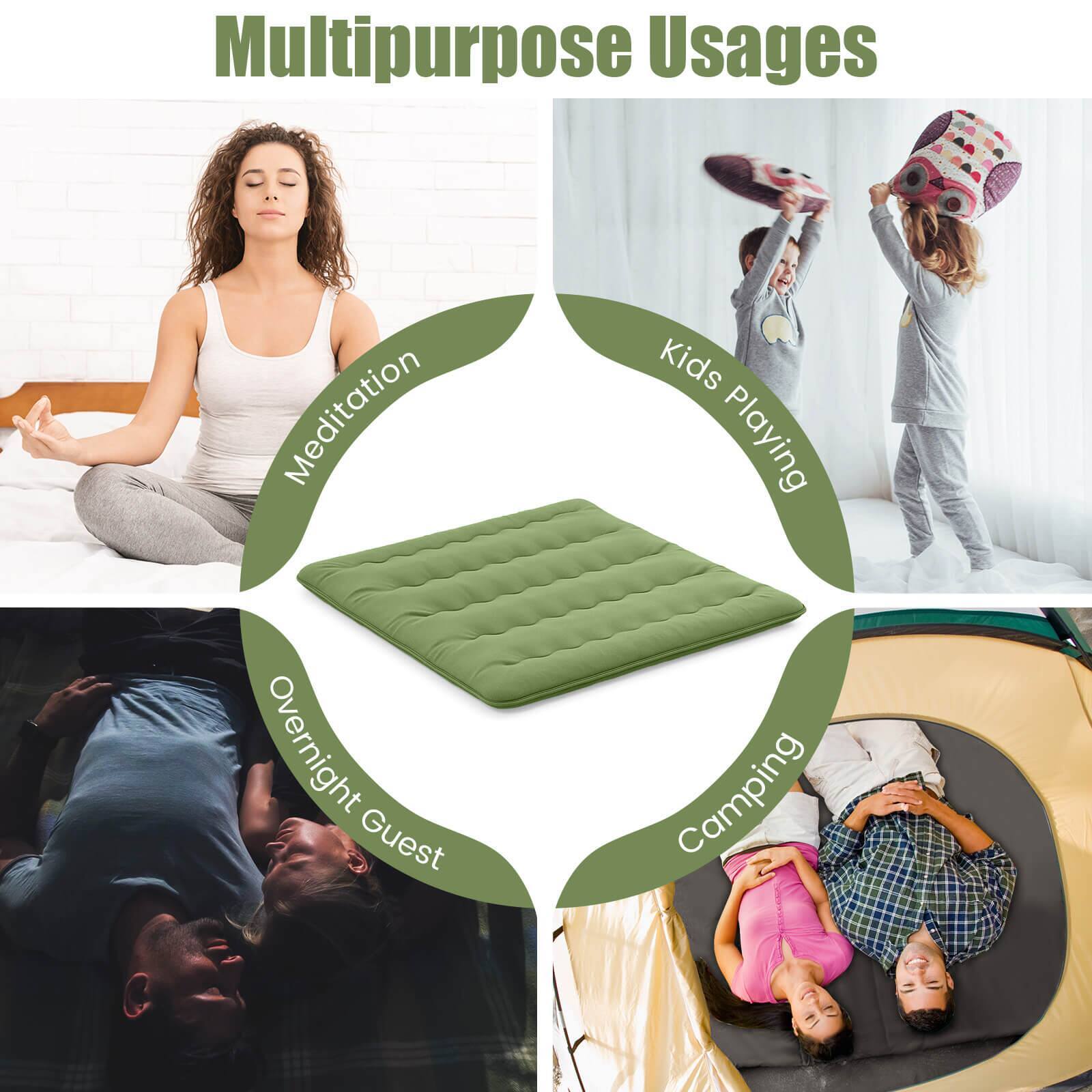 Multipurpose Usages

- Meditation
- Kids Playing
- Overnight Guest
- Camping