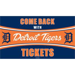 Evergreen Enterprises - Detroit Tigers 28" x 16" Come Back With Tickets Indoor/Outdoor Trapper Mat - Multicolor