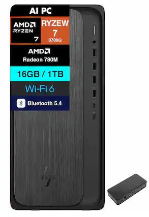AI PC
AMD Ryzen 7 8700G
AMD Radeon 780M
16GB / 1TB
Wi-Fi 6
Bluetooth 5.4
