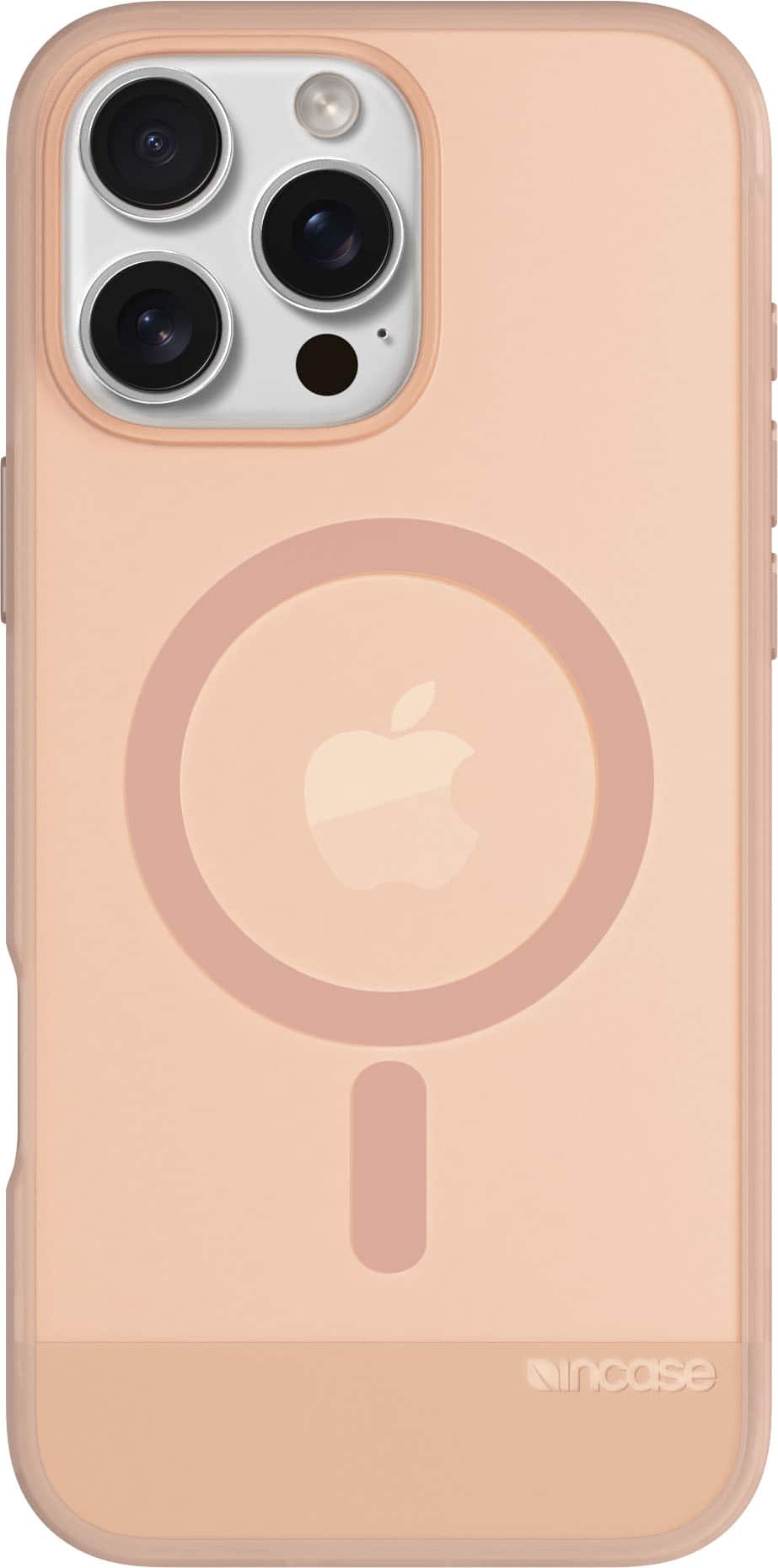 Front. Incase - Slim Case with MagSafe for Apple iPhone 16 Pro Max - Blush Pink.