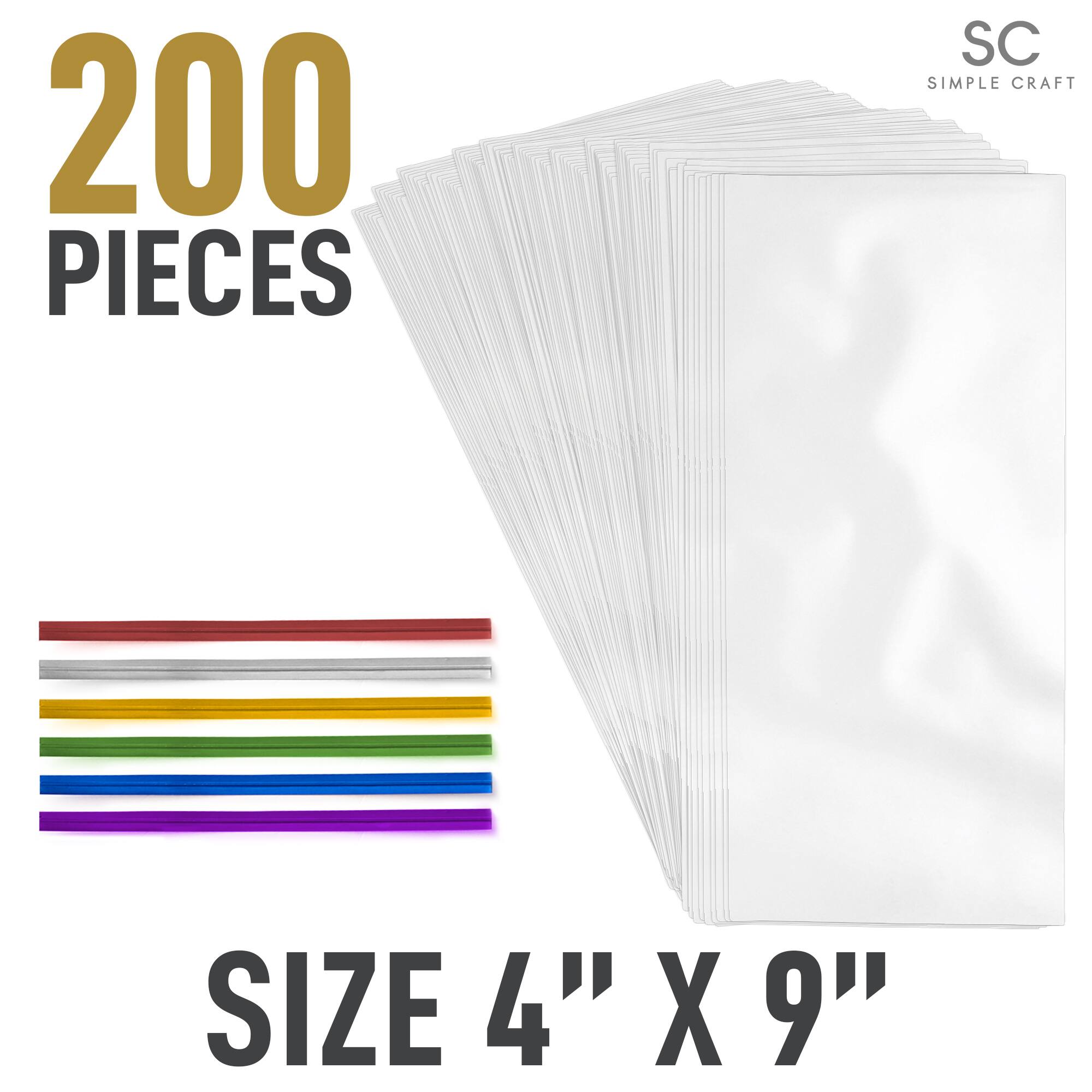 200 PIECES  
SC SIMPLE CRAFT  
SIZE 4" X 9"