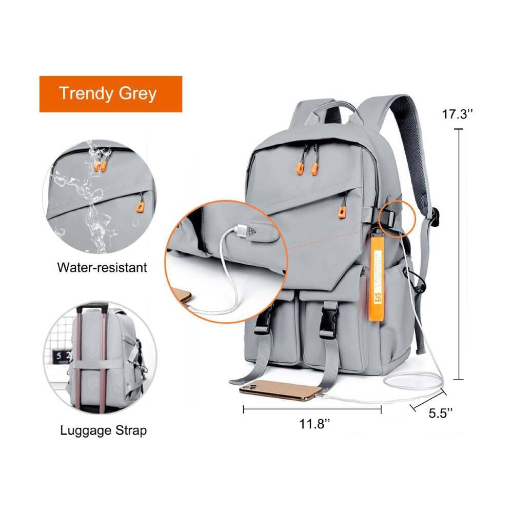 Trendy Grey

Water-resistant

Luggage Strap

17.3"

11.8"

5.5"