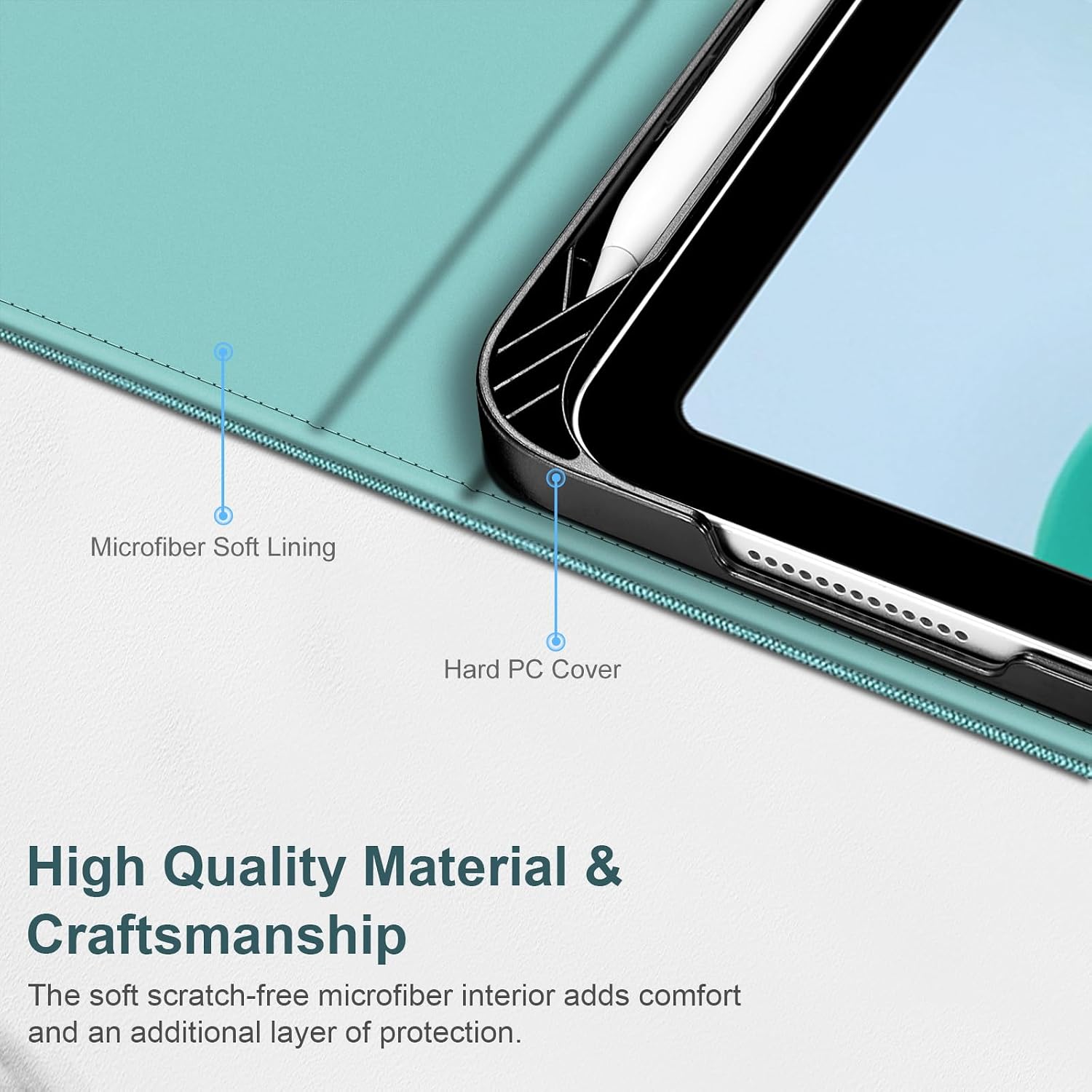 Microfiber Soft Lining  
Hard PC Cover  
High Quality Material & Craftsmanship  
The soft scratch-free microfiber interior adds comfort and an additional layer of protection.