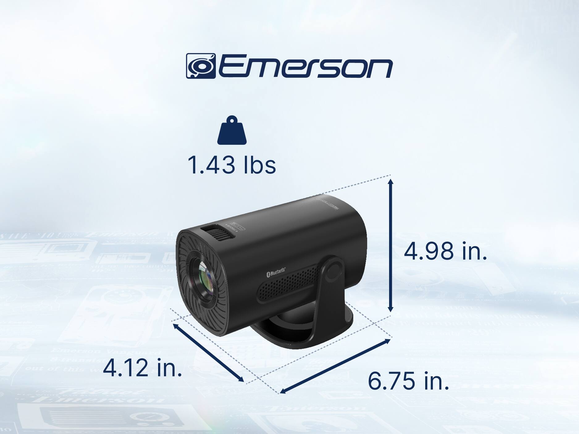 Emerson 1.43 lbs 4.98 in. 4.12 in. 6.75 in.