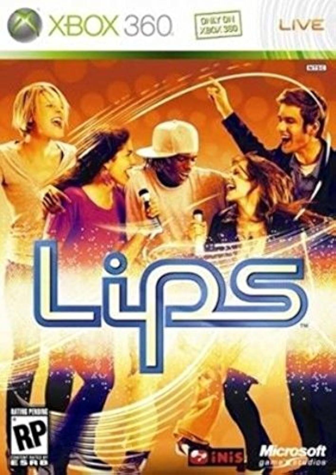 XBOX 360  
LIVE  
Lips  
RP  
Microsoft  
iNIS  
game studios