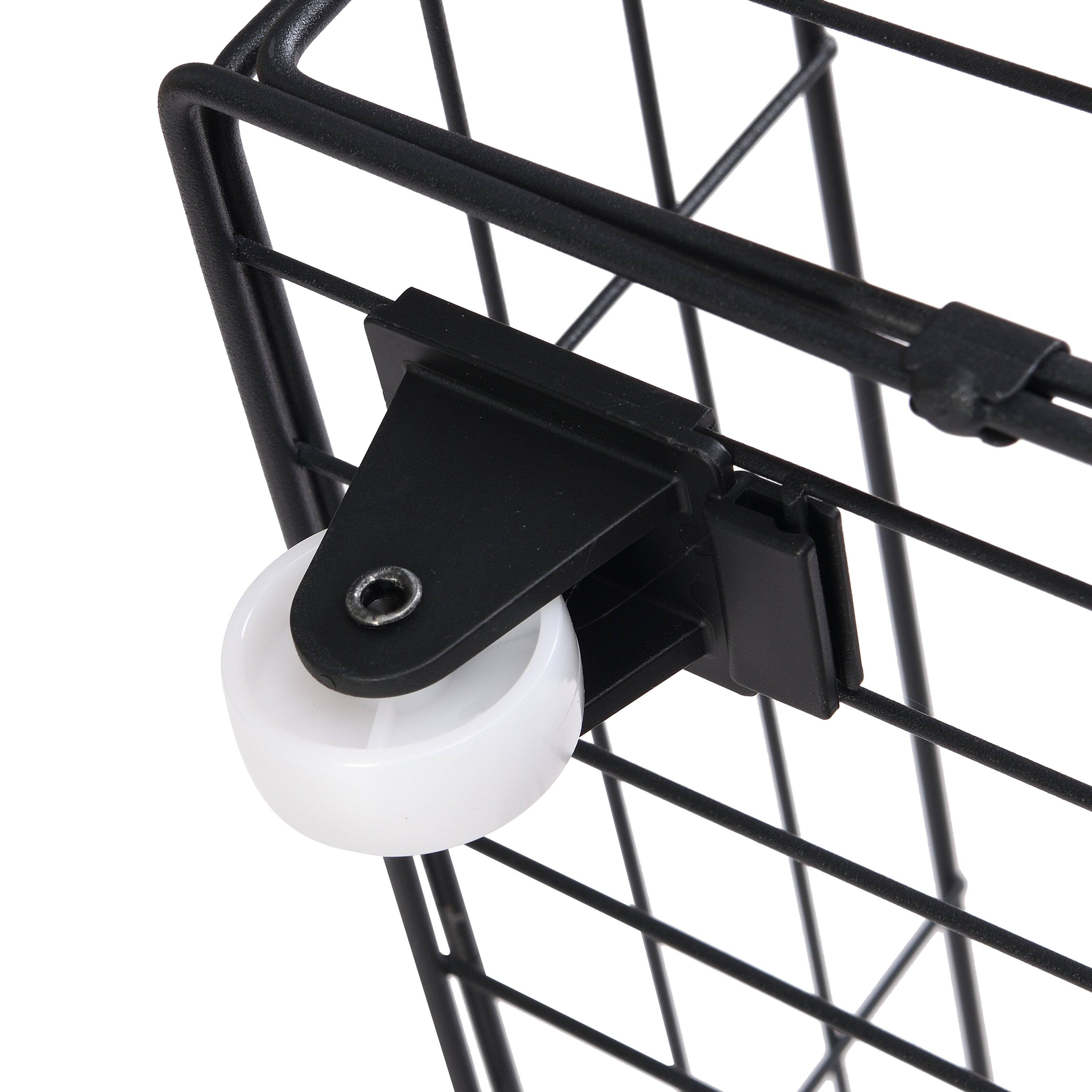 Alt View 5. LUCKY ONE - Queen Size Bed Frame with Storage Headboard and 2 Drawers, LED Lights - Black+Brown.