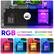 The text on the image is grouped as follows:
1. "RGB"
2. "7 main colors"
3. "22 dynamic mode"