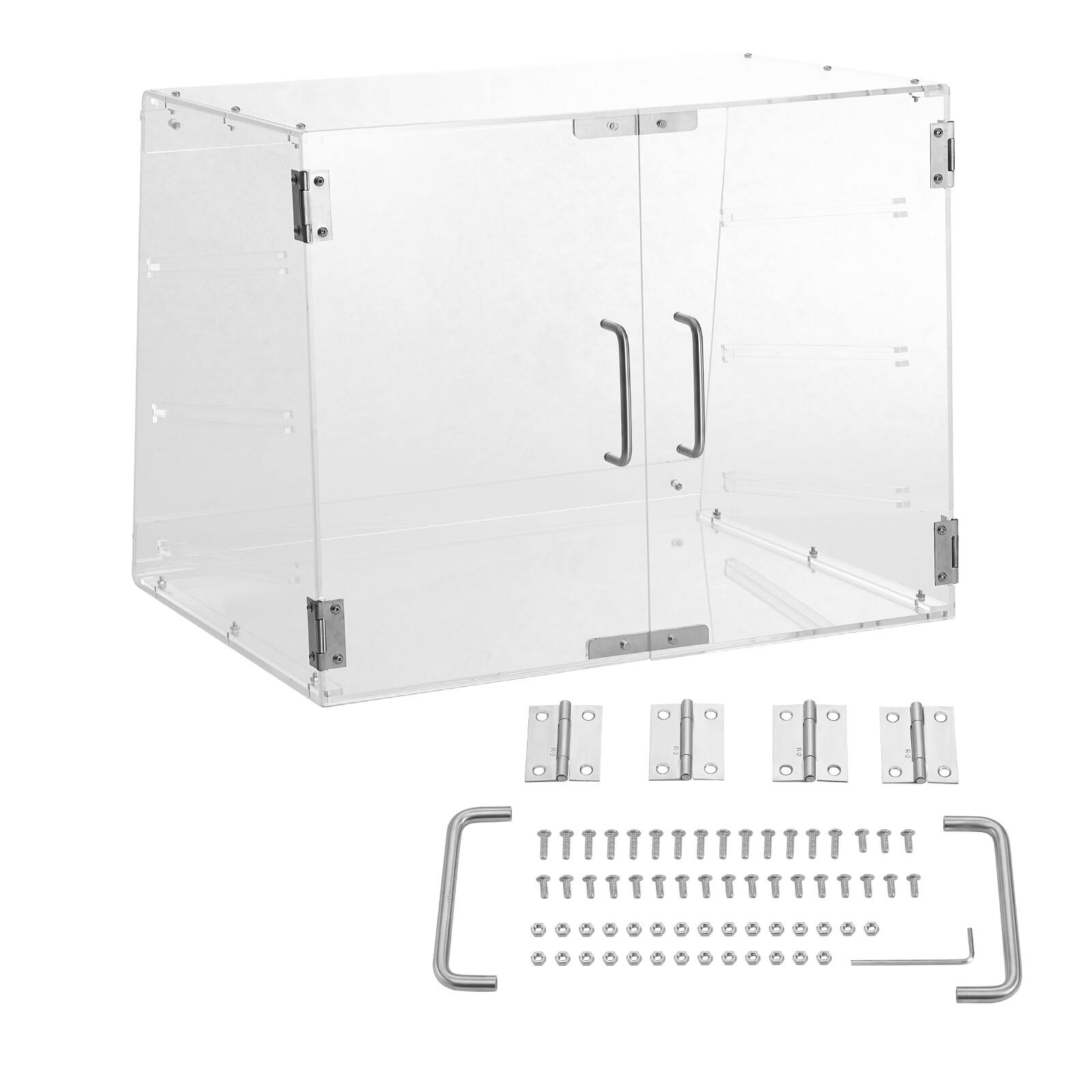 Alt View 5. VEVOR - Pastry Display Case, 3-Tier Commercial Countertop Bakery Display Case - Transparent.