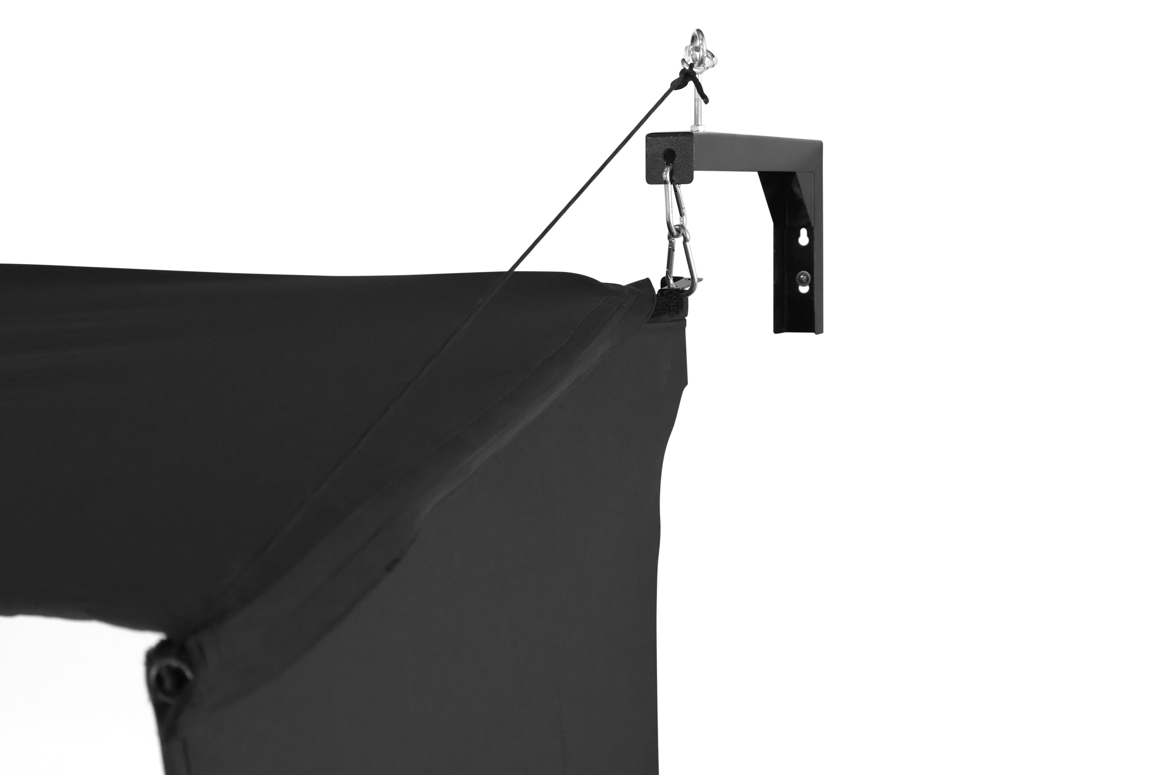 Alt View 2. Elite Screens - GolfSim Electric, Retractable Impact Screen, Front Projection,SwapTex technology, RF Control, 10H'x7'W - Black.