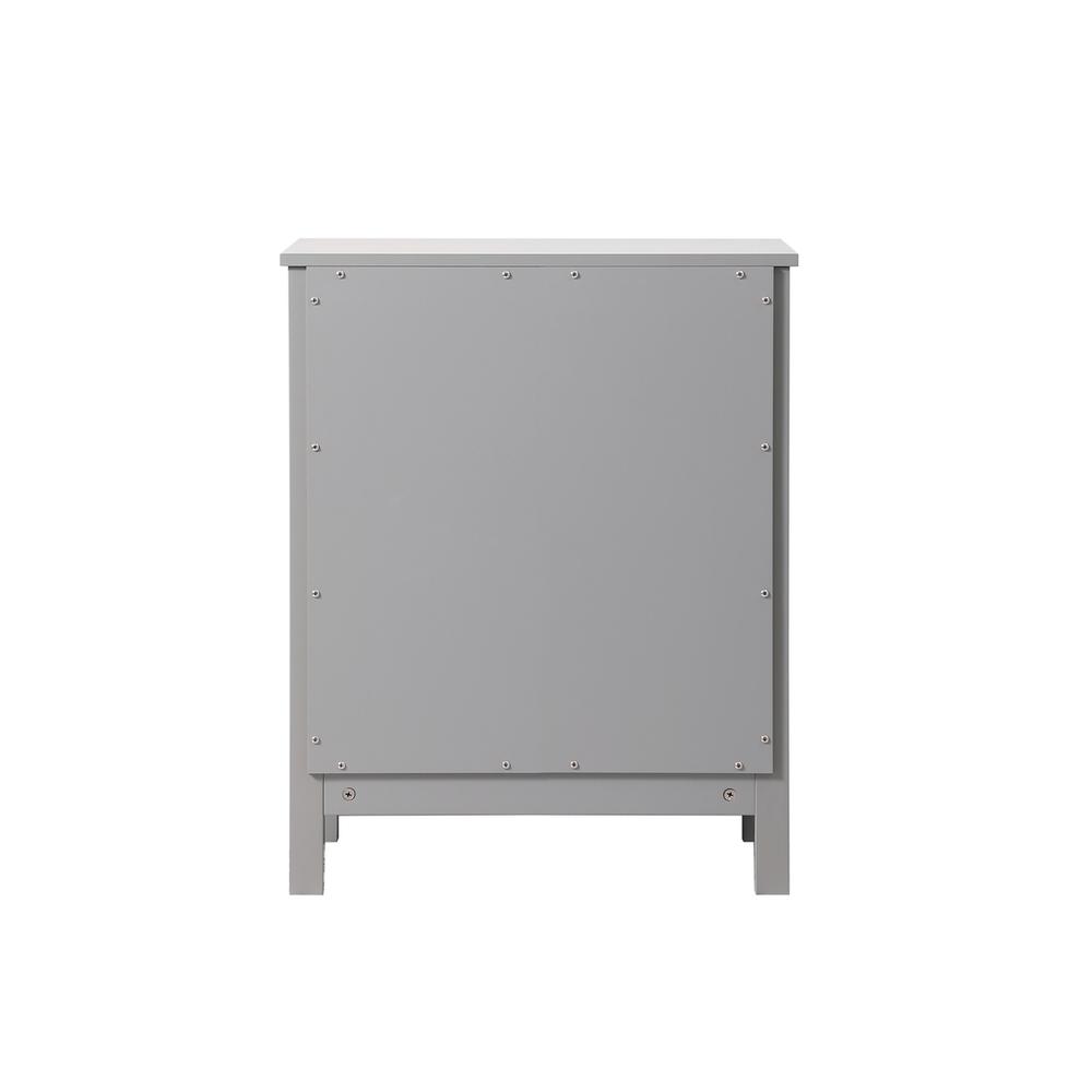Alt View 3. Elegant Kitchen and Bath - 24 Inch Wide Bathroom Storage Freestanding Cabinet In Grey - Grey.