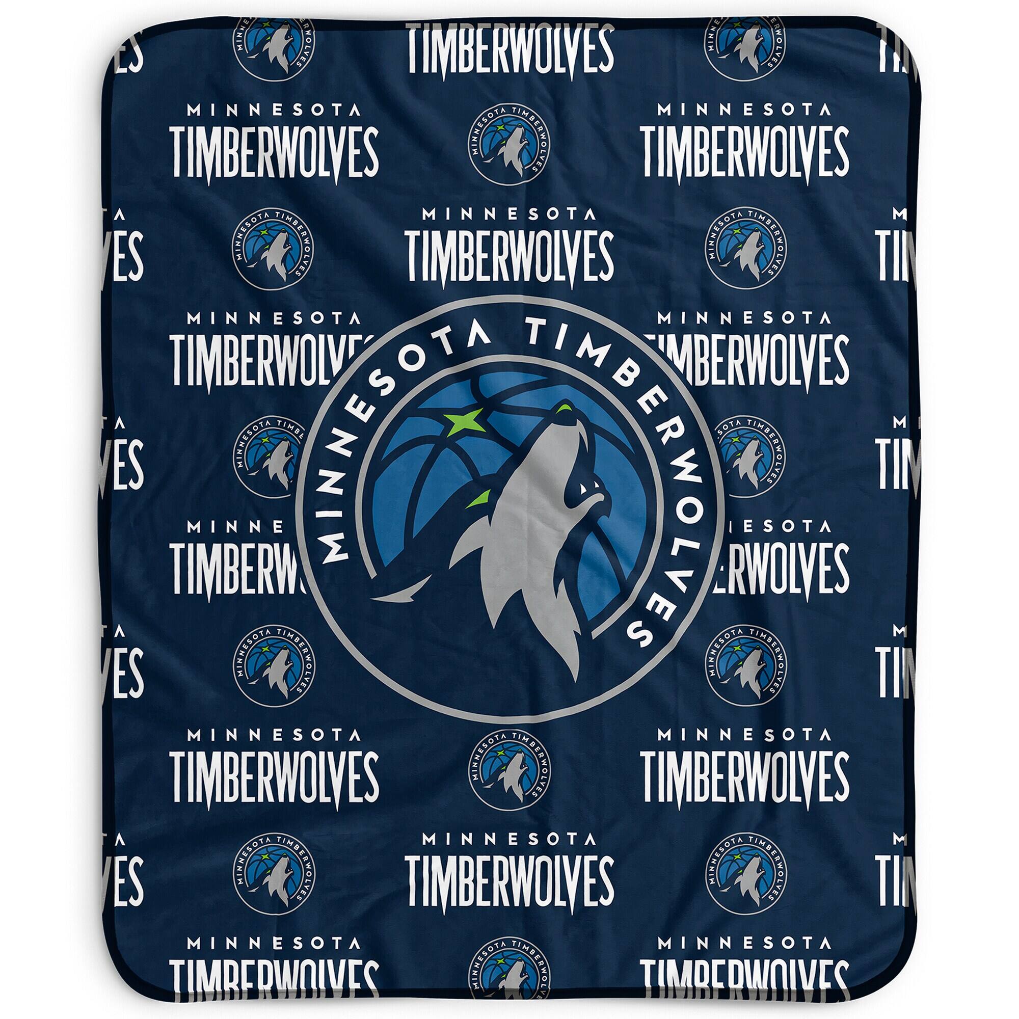 Pegasus - Minnesota Timberwolves 50" x 60" Repeat Wordmark Fleece Blanket - Multicolor