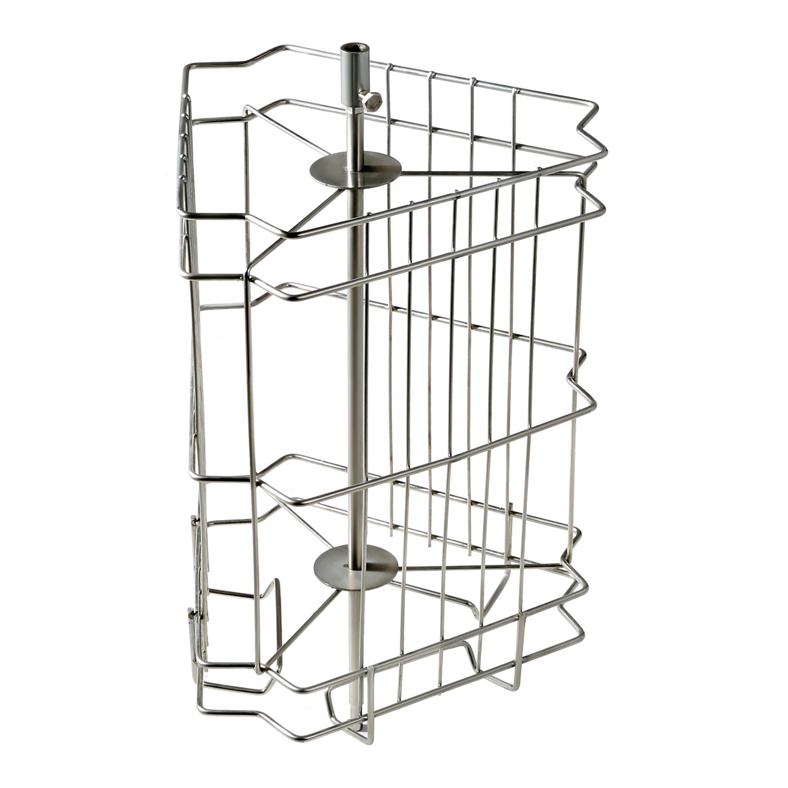 Alt View 5. VEVOR - Manual Honey Extractor, 3 Frames Honey Spinner Extractor, Stainless Steel Beekeeping Extraction, Honeycomb Drum Spinner - Silver.