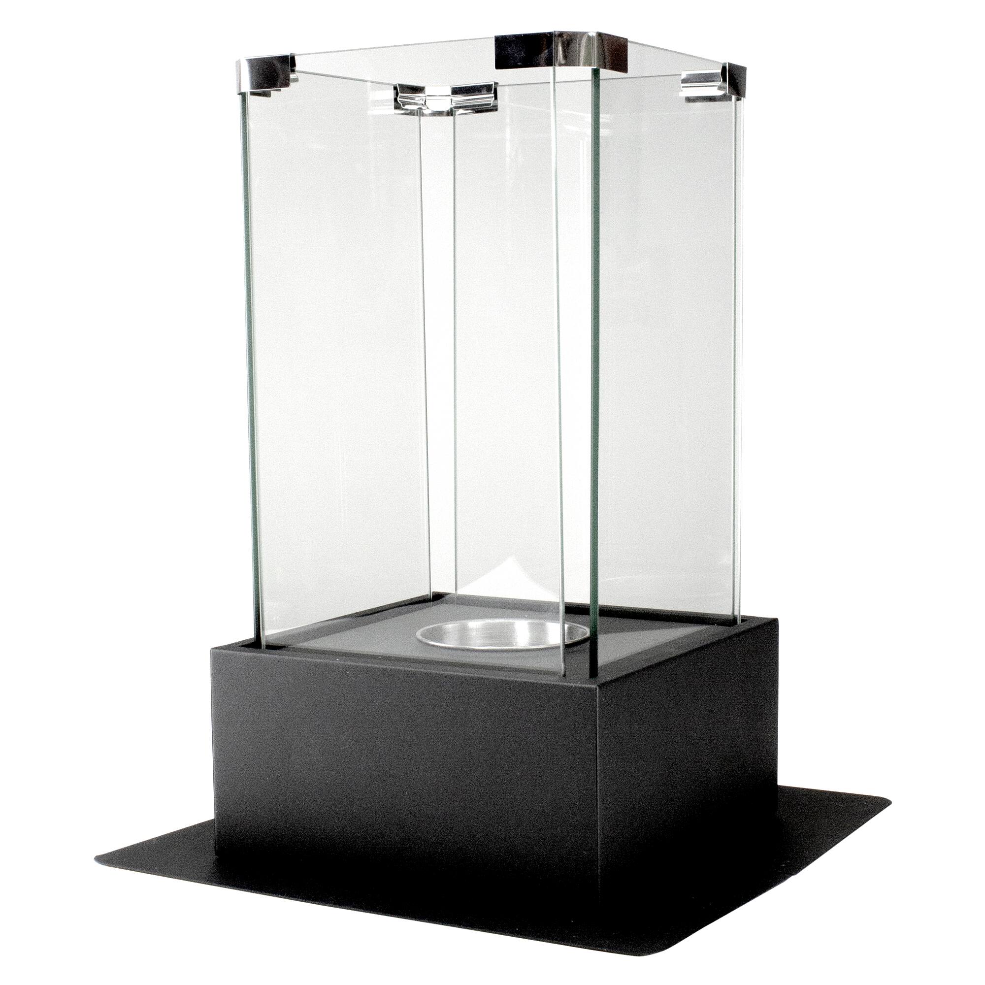 Alt View 5. Northlight - Bio Ethanol Ventless Portable Fireplace with Flame Guard - 15" - Black.