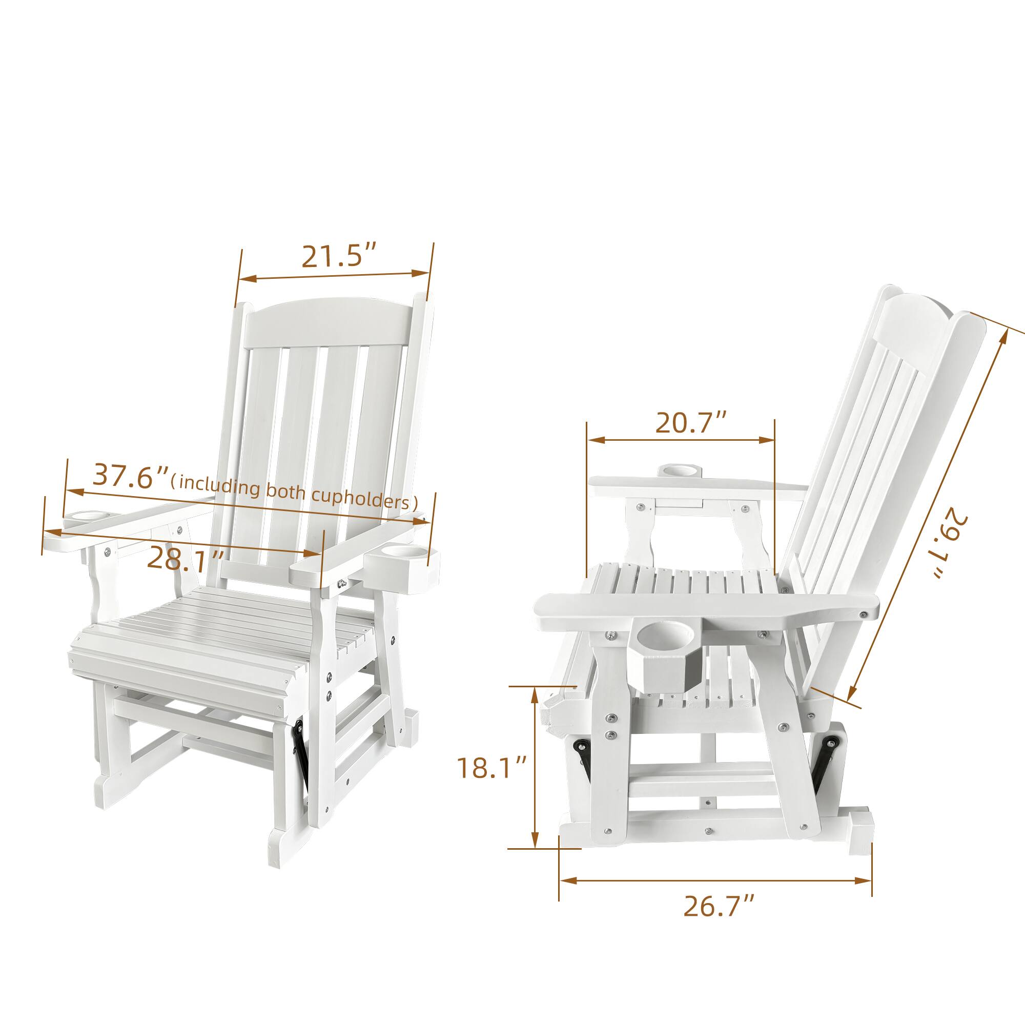 - 21.5"
- 37.6" (including both cupholders)
- 28.1"
- 20.7"
- 18.1"
- 26.7"
- 1.62"