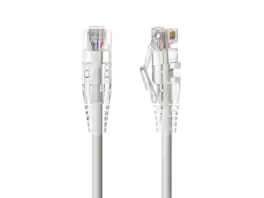 Cable Leader - Cat 6 Ethernet Cable, Slim 28 AWG Snagless RJ45 Patch, Gigabit for Router, Gaming Console, PC, Server Rack - Gray