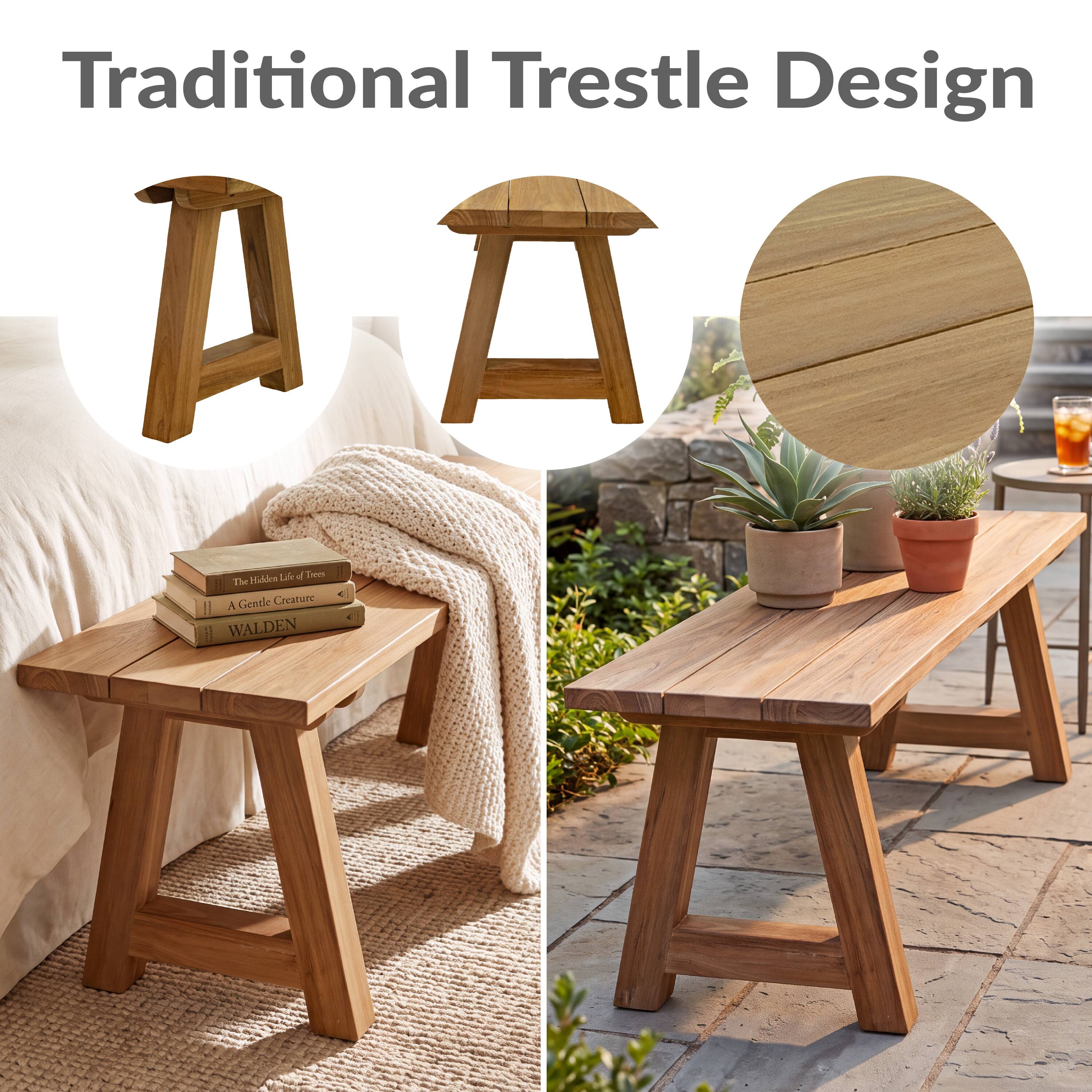 Traditional Trestle Design

A Life of Trees  
The Hidden Life of Trees  
A Gentle Creature  
WALDEN