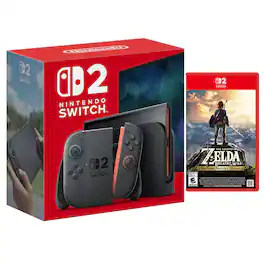 Switch 2 Console with Legend of Zelda Breath of the Wild Bundle - Nintendo Switch 2