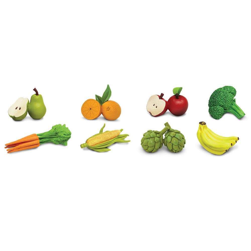 Back. Safari Ltd. - Fruits And Vegetables Toob Toy.