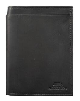 Rico Industries - Seattle Football Seahawks Black Leather RFID Blocking Passport Holder Cover Travel Billfold Wallet for Men & Women - Multi