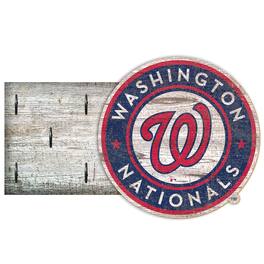 Fan Creations - Washington Nationals 6" x 12" Mounted Key Holder - Multicolor