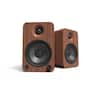 Kanto - 4" Wireless 2-Way Bookshelf Speakers (Pair) - Walnut