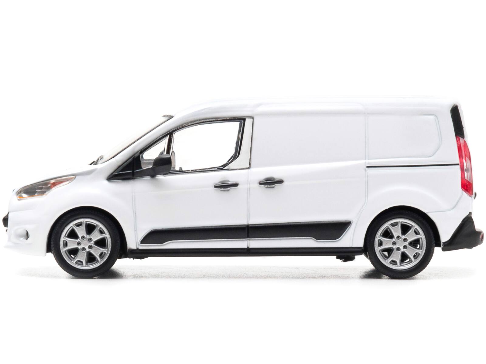 Angle. Greenlight - 2014 Ford Transit Connect (V408) Van White 1/43 Diecast Model by Greenlight - White .