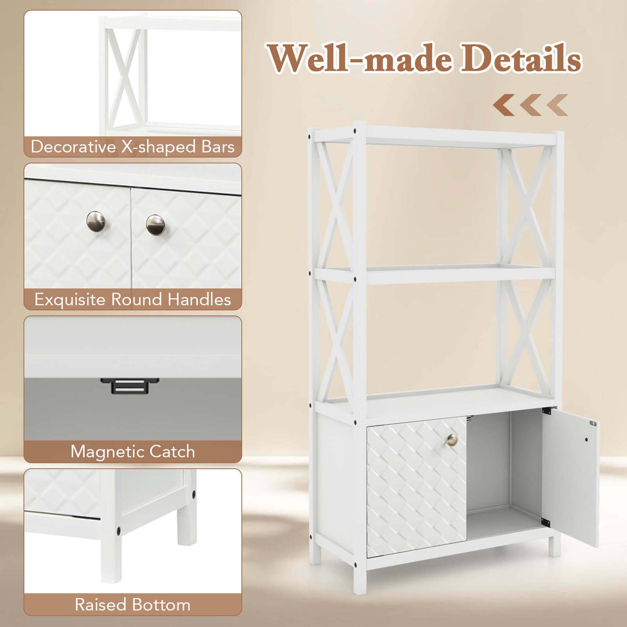 Well-made Details

Decorative X-shaped Bars
Exquisite Round Handles
Magnetic Catch
Raised Bottom