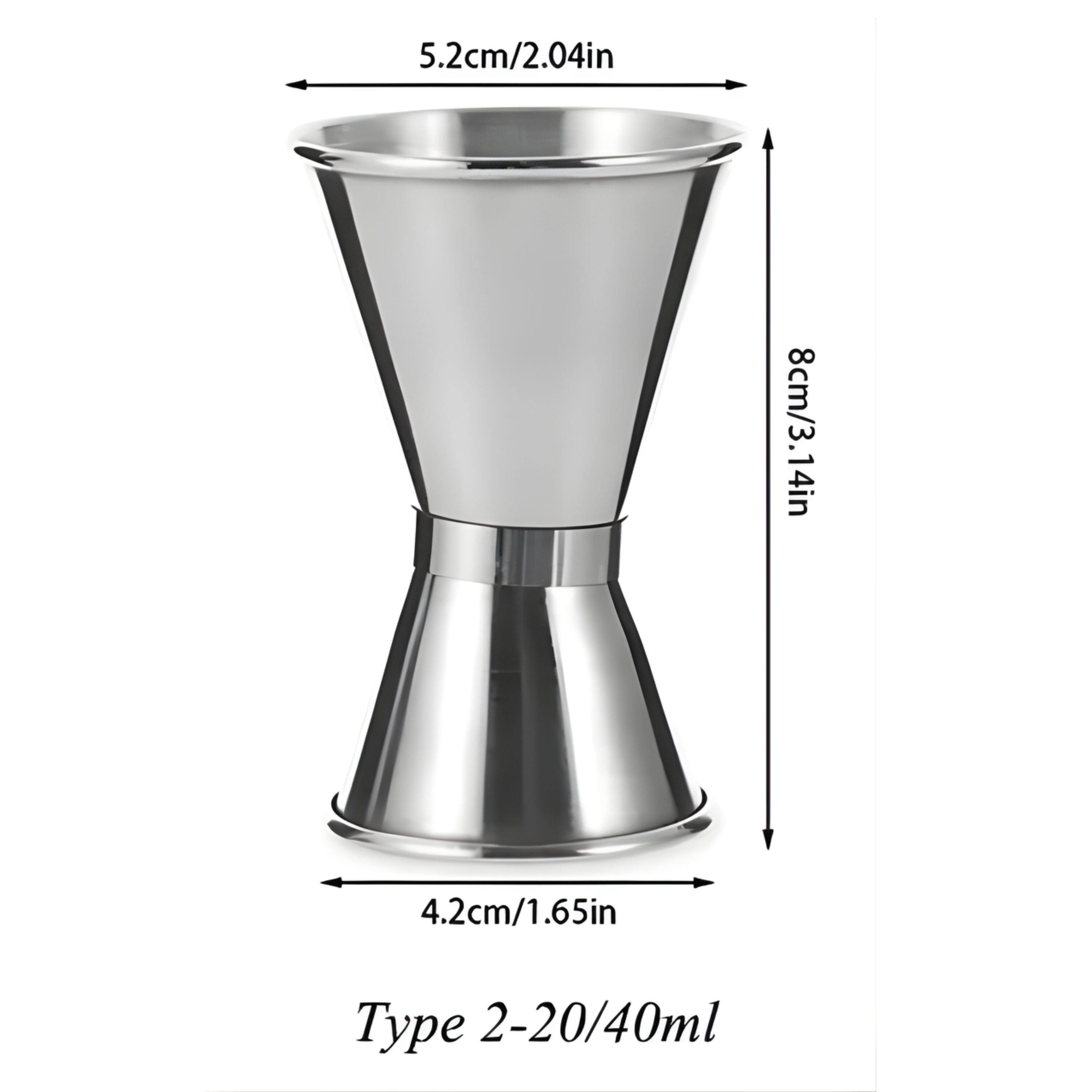 5.2cm/2.04in  
8cm/3.14in  
4.2cm/1.65in  
Type 2-20/40ml