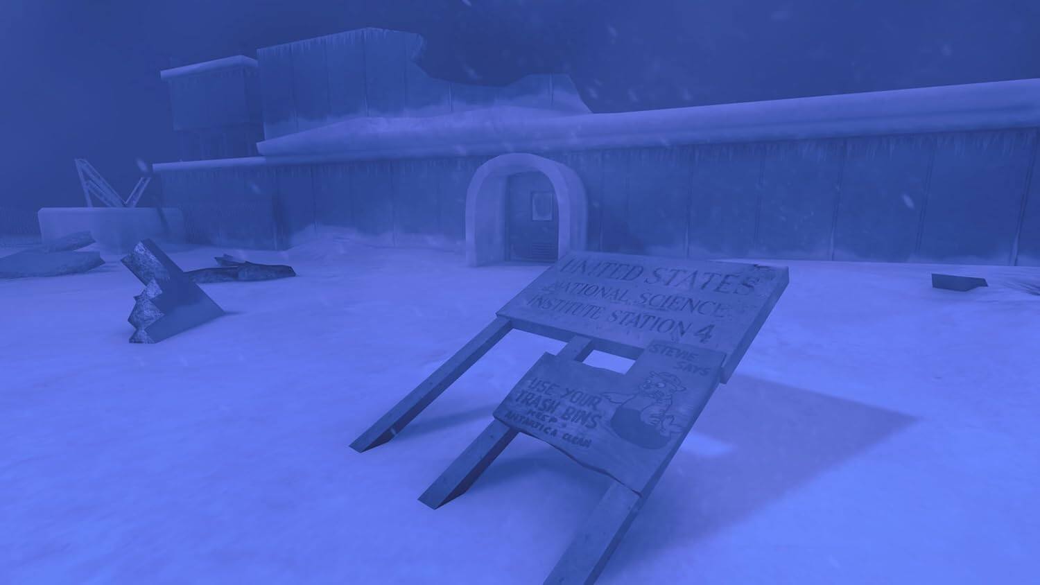 UNITED STATES NATIONAL SCIENCE INSTITUTE STATION 4 STEVE SAYS USE YOUR TRASH BINS CLEAN