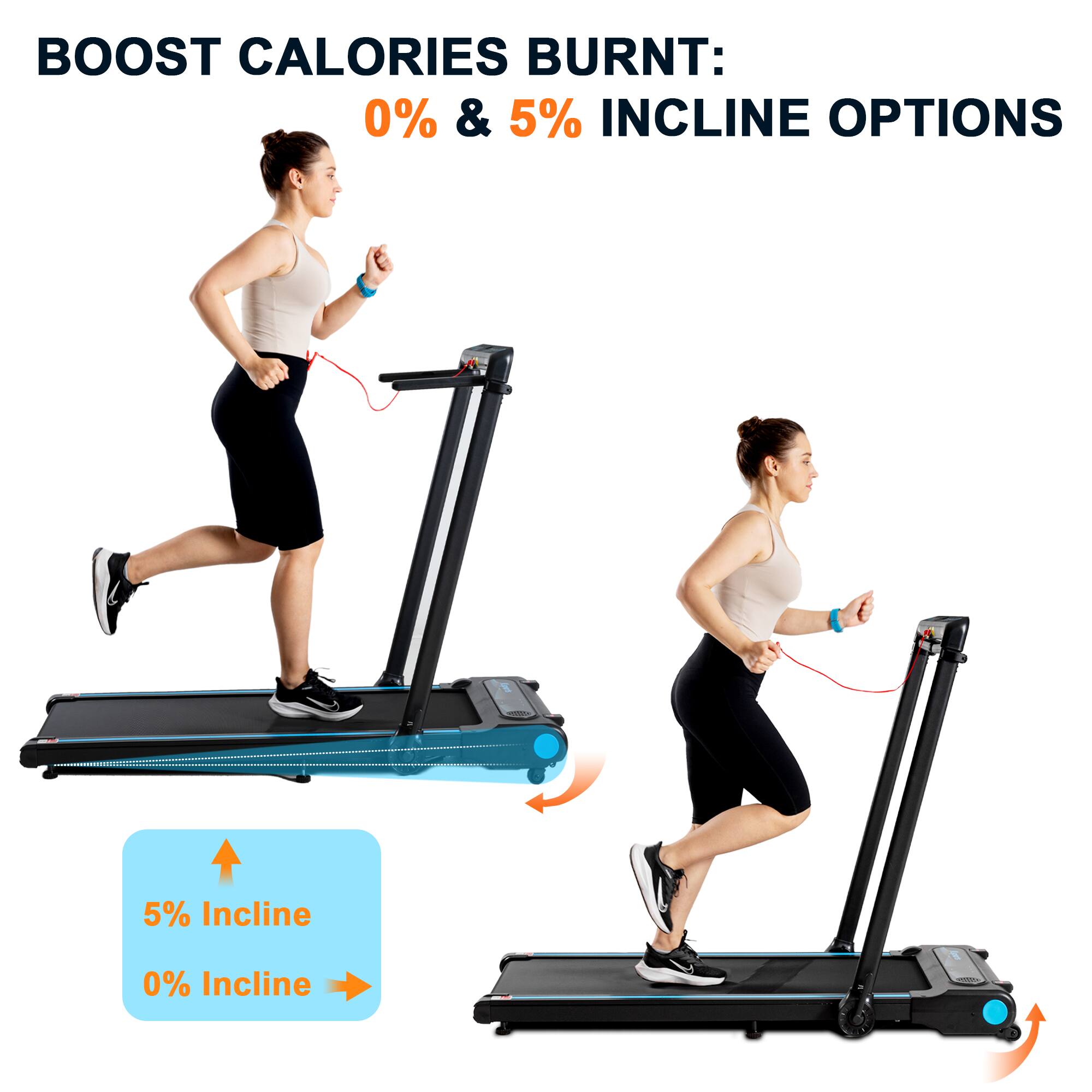 BOOST CALORIES BURNT:  
0% & 5% INCLINE OPTIONS  

5% Incline  
0% Incline