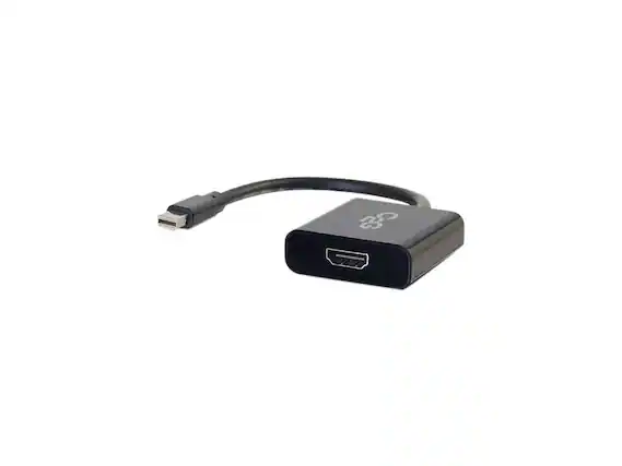 Front. Cables to Go - C2g Mini Displayport To Hdmi Adapter - Active Adapter Converter - Black.