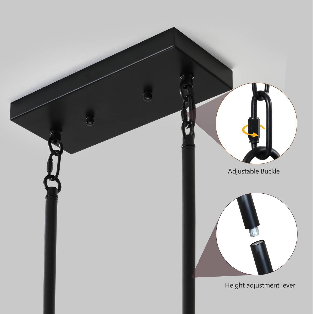 Adjustable Buckle  
Height adjustment lever