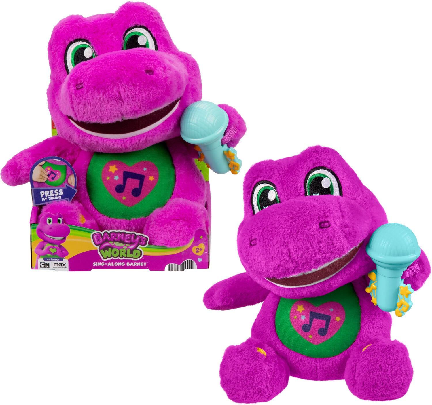 Fisher Price - Barney's World: Sing-Along Barney Musical Plush - COLLECTABLES - Multicolor
