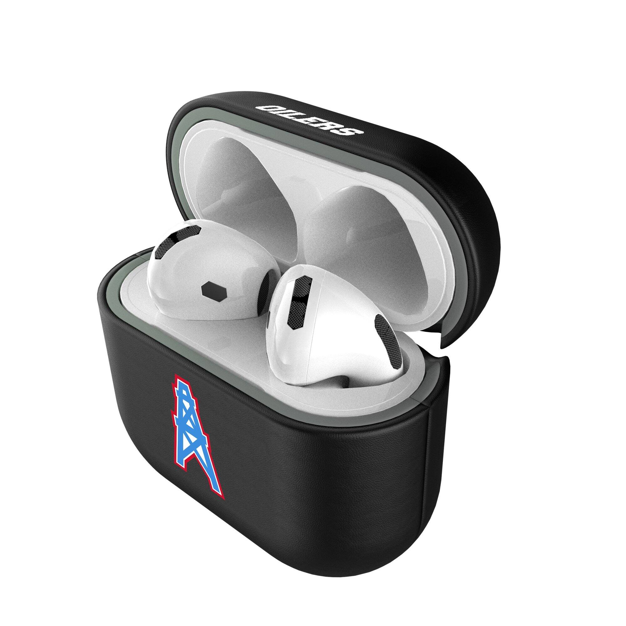 Alt View 3. Keyscaper - Houston Oilers Houston Oilers Insignia AirPods 4th Generation Case Cover - No Size - Black.