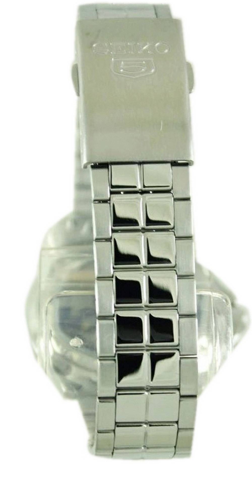 Left. Seiko - Automatic 21 Jewels SNKK87 SNKK87K1 SNKK87K Men's Watch - Silver.