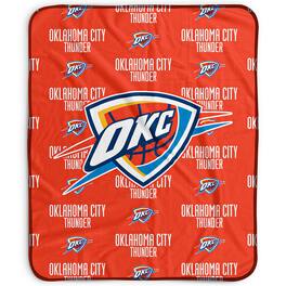 Pegasus - Oklahoma City Thunder 50" x 60" Repeat Wordmark Fleece Blanket - Multicolor