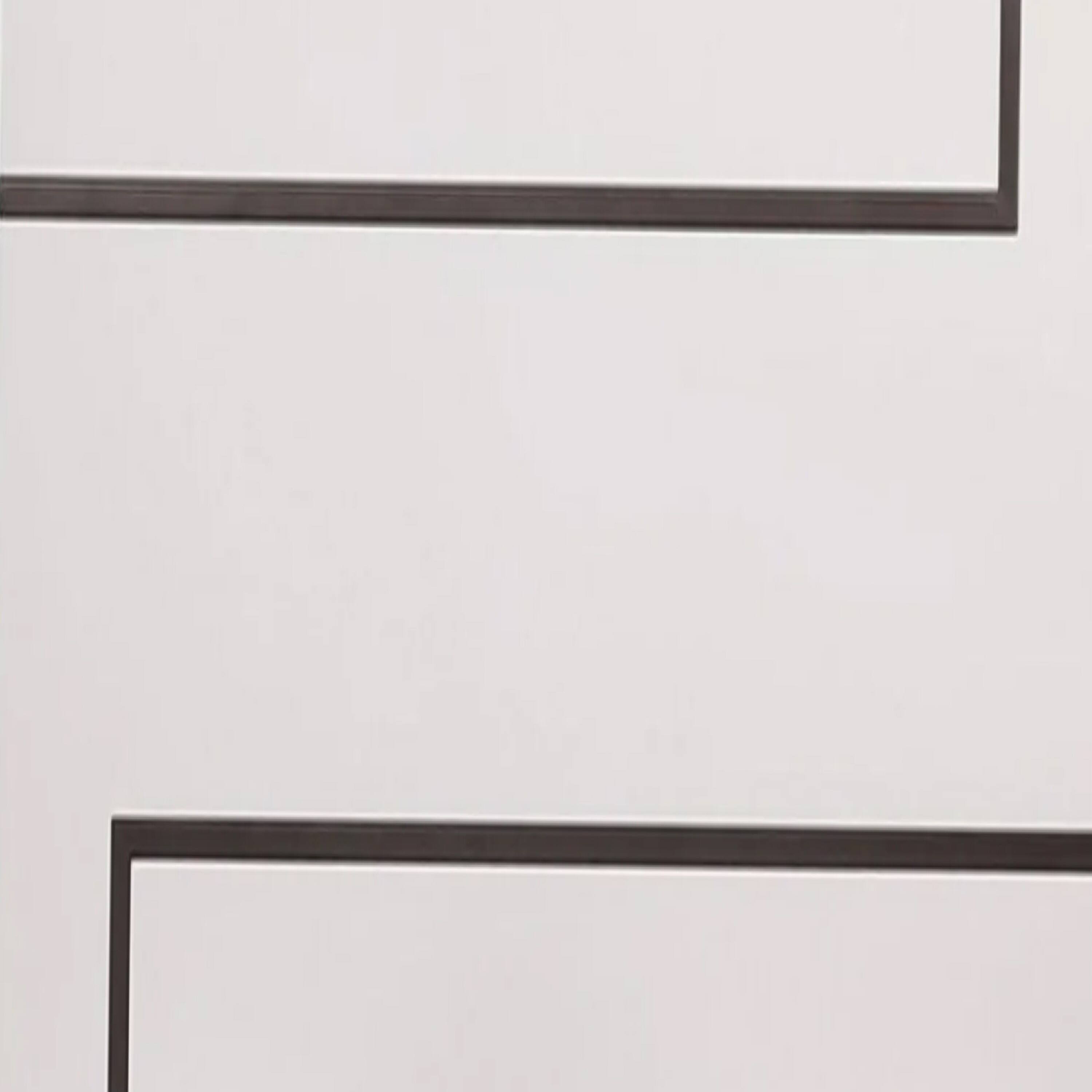 Alt View 2. Manhattan Lane - Iry Side End Table, Black Steel Sled Base, 22 Inch - White, Black.