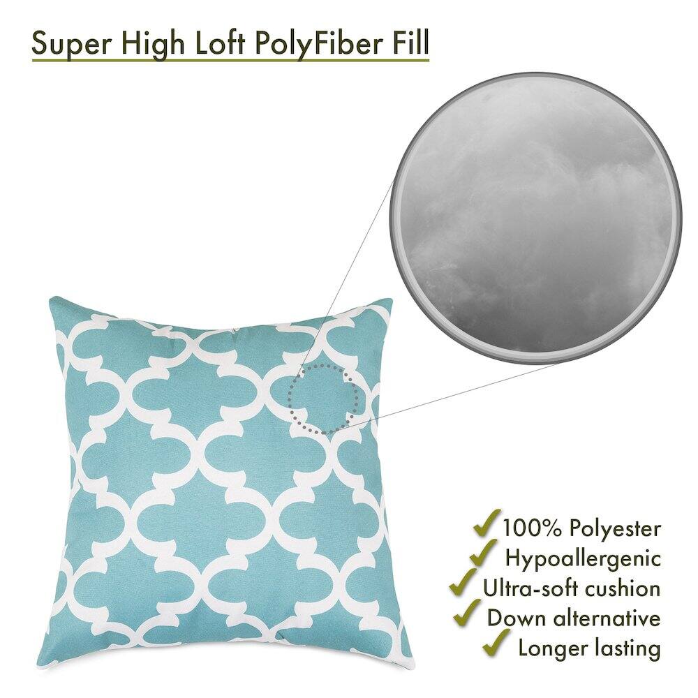 Super High Loft PolyFiber Fill

- 100% Polyester
- Hypoallergenic
- Ultra-soft cushion
- Down alternative
- Longer lasting
