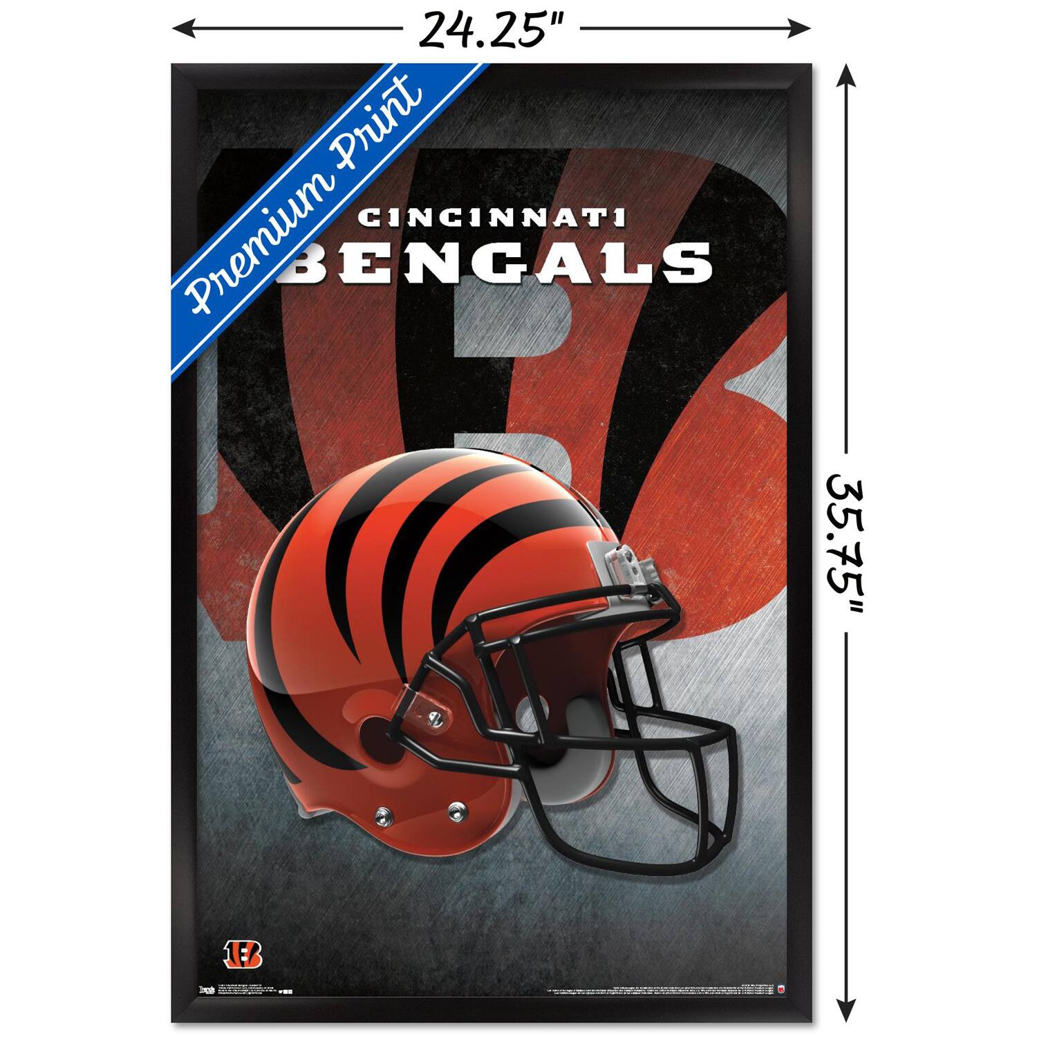 24.25" x 35.75"  
Premium Print  
CINCINNATI BENGALS