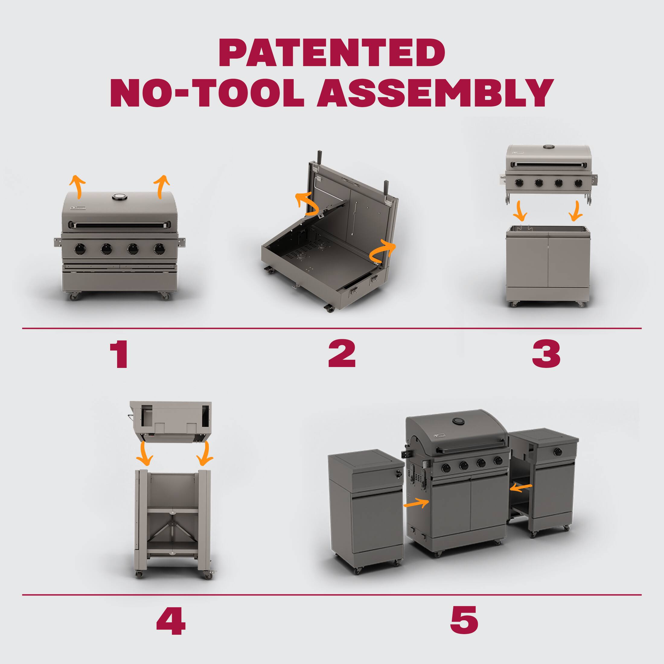 Patented No-Tool Assembly