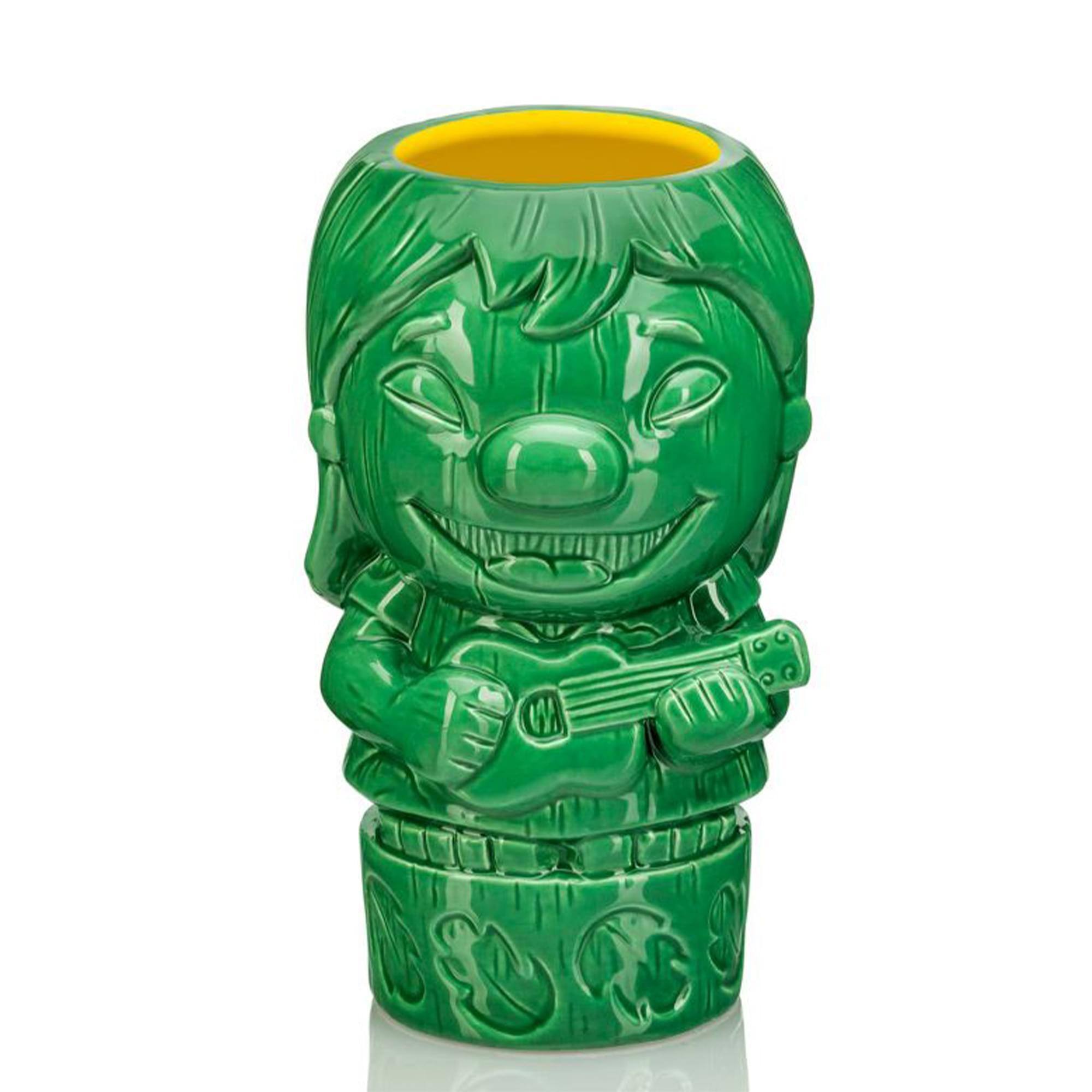 Front. Disney - Geeki Tikis Disney Lilo & Stitch Ukulele Lilo Ceramic Mug | Holds 21 Ounces - Green.