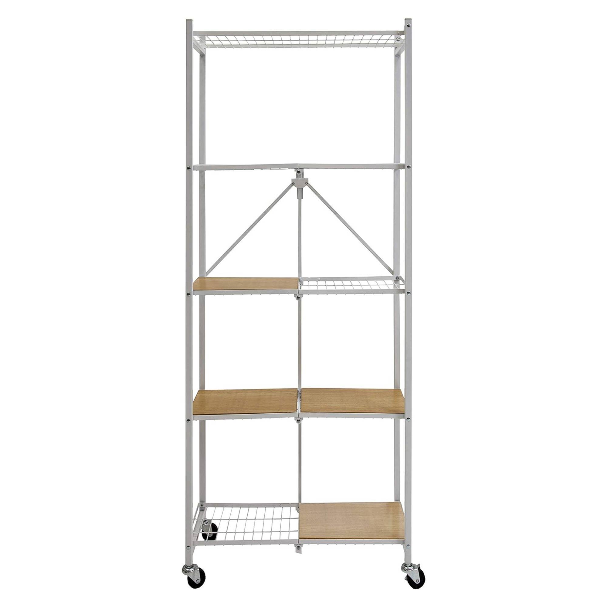 Alt View 6. Origami - Origami RPR Series 5 Shelf Slim Steel Pantry Rack Holds up to 100 Pounds, White - White.