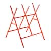 Front. VEVOR - Saw Horse, 1 Pack Folding Work Horse, 260 lbs Load Capacity Sawhorse with Heavy Duty Legs, Adjustable Height Sawhorse - Orange.